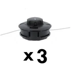 GT GARDEN Lot De 3 Têtes Fils Professionnelles Pour Débroussailleuse Et Multifonction 4 En 1