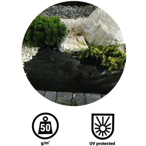 GT GARDEN Géotextile Anti-mauvaises Herbes 50 G/m2 - 3,20 X 100 Mètres 2 GT GARDEN Géotextile Anti-mauvaises Herbes 50 G/m2 - 3,20 X 100 Mètres – Image 2