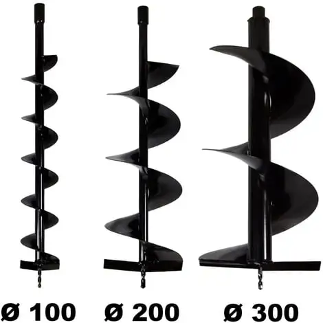 GT GARDEN Lot De Mèches Ø 100 + 200 + 300 Mm Pour Tarière Thermique -GT GARDEN Soldes 2024 344548 1