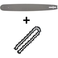 GT GARDEN Guide 18 Pouces (45 Cm) Avec Chaîne 72 Maillons Pour Tronçonneuse