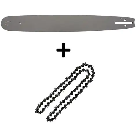 GT GARDEN Guide 20 Pouces (50 Cm) Avec Chaîne 76 Maillons Pour Tronçonneuse 1 GT GARDEN Guide 20 Pouces (50 Cm) Avec Chaîne 76 Maillons Pour Tronçonneuse