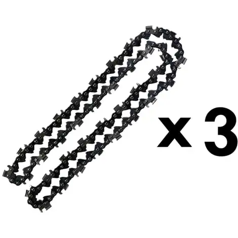 GT GARDEN Lot De 3 Chaînes 72 Maillons Pour Tronçonneuse 1 GT GARDEN Lot De 3 Chaînes 72 Maillons Pour Tronçonneuse