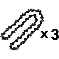 GT GARDEN Lot De 3 Chaînes 40 Maillons Pour Tronçonneuse élagueuse