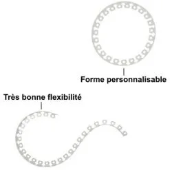 GT GARDEN Bordure De Jardin Flexible Blanche - 4 Cm X 10 Mètres Avec 20 Piquets D'ancrage -GT GARDEN Soldes 2024 64529893 3