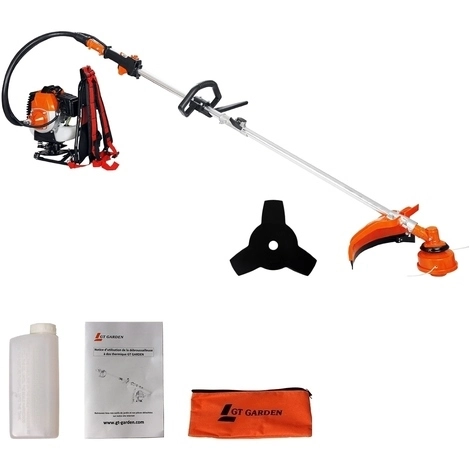 GT GARDEN Débroussailleuse à Dos Thermique, 52 Cm3, 3 CV 5 GT GARDEN Débroussailleuse à Dos Thermique, 52 Cm3, 3 CV – Image 5
